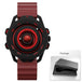 DANIEL GORMAN Red Planet Design Quartz Watch for Men Waterproof Luminous Sport Wristwatch with Magnetic Bead Pointers DG0525Red - IFINDALL