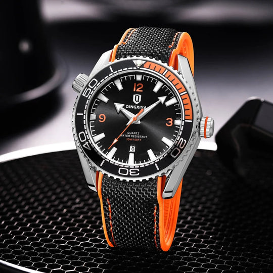 QINGXIYA Brand New Fashion Quartz Watch Men Sports Silicone Strap Waterproof Luminous Calendar Mens Watches Relogio Masculino - IFINDALL