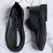 Luxury Men's Genuine Leather Business Formal Shoes British Style Men's Black Platform Lace Up Casual Shoes Zapatos De Cuero 2025 - IFINDALL