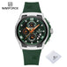 New NAVIFORCE Sports Silicone Strap Male Chronograph Quartz Calendar Men's Watches Casual Wild Waterproof Man Wristwatch NF8051T - IFINDALL