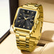 LIGE Fashion Business Watch Men Square Sport Waterproof Watches For Men Top Brand Luxury Military Quartz Chronograph Wristwatch - IFINDALL