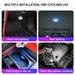 1PC LED Car Mini Touch Light USB Charging Portable Auto Ceiling Reading Night Lamp Wireless Magnetic Decoration Ambinet Light - IFINDALL