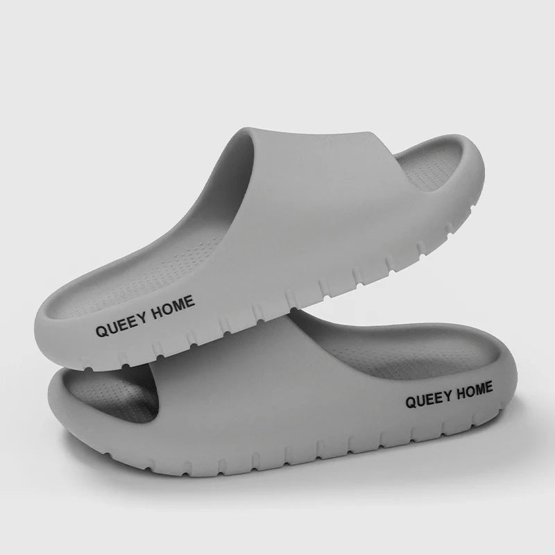 Queeyhome Men Slippers EVA Thick Soled Soft Sandals New Summer Fashion Non Slip Indoor Outdoor Beach Women Shoes - IFINDALL