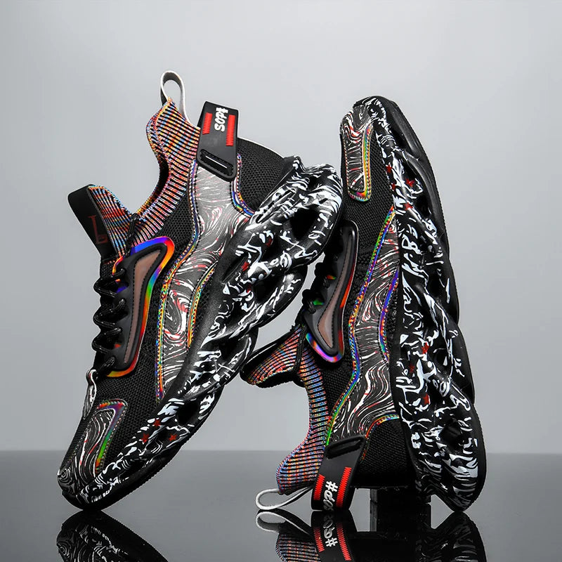 Men shoes Sneakers Male Luxury shoes Mens trend casual Shoes Trainer Race Breathable Shoes tenagers fashion blade running shoes - IFINDALL