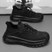 Chunky Sneaker Men Designer Sport Shoes Fashion Casual Microfiber Leather Fabric Breathable Height Increased Flat Platform Shoes - IFINDALL