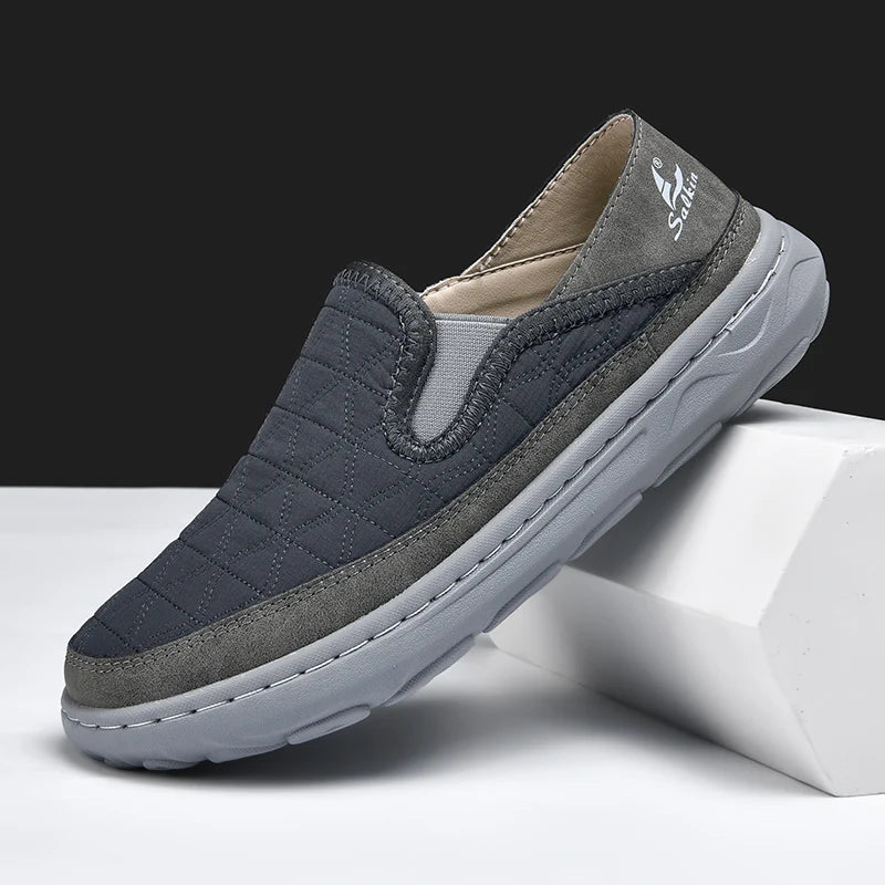 New Spring Breathable Sneakers Men Casual Shoes Lightweight Slip On Loafers Men Outdoor Shoes Walking Elastic Pantshoes Flats - IFINDALL