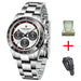 PAGANI DESIGN New Men's Quartz Watch Fashion Ceramic bezel Chronograph 100m Waterproof Men's Stainless Steel Watch - IFINDALL