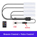 LED Car Interior Ambient Foot Strip Light Kit Accessories Backlight Remote App Music Control Auto RGB Decorative Lamp - IFINDALL