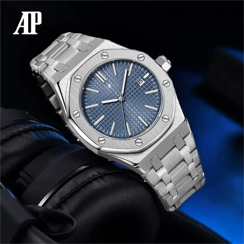 Luxury Brand 2025 Classic Design Business Men's Delicacy Mechanical Style Watch Sapphire Stainless Steel Waterproof 20Bar Date - IFINDALL