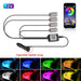 LED Car Interior Ambient Foot Strip Light New Neon Kit Accessories Backlight Remote App Music Control Auto RGB Decorative Lamps - IFINDALL