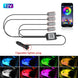 LED Car Interior Ambient Foot Strip Light New Neon Kit Accessories Backlight Remote App Music Control Auto RGB Decorative Lamps - IFINDALL