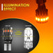 2x High Quality T10 W5W Orange Red 2015 LED Car Interior Reading Dome Light Marker Lamp 168 194 LED Auto Wedge Parking Bulbs - IFINDALL
