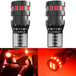 2x High Quality T10 W5W Orange Red 2015 LED Car Interior Reading Dome Light Marker Lamp 168 194 LED Auto Wedge Parking Bulbs - IFINDALL