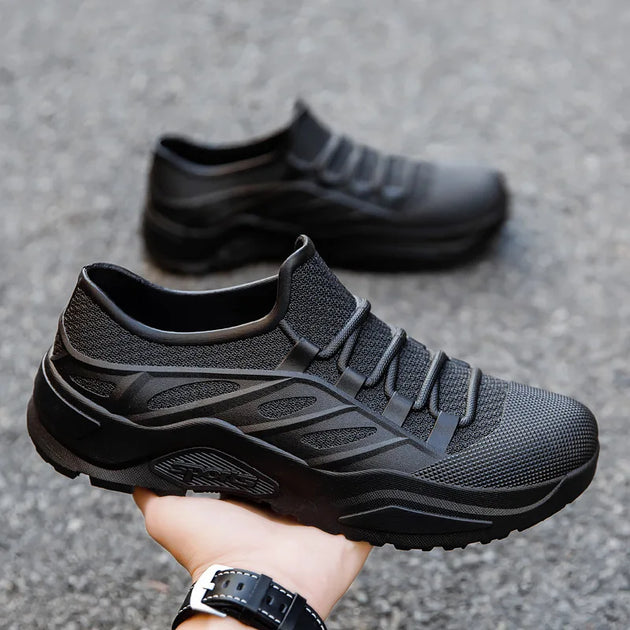New Men's Rain Boots Flat Waterproof Wear-resistant Kitchen Car Wash Work Shoes Outdoor Male Sneakers Men's Light Fishing Shoes - IFINDALL