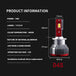 2PCS 70W LED Car Headlight D1S D2S  D3S D4S D5S D8S CANbus No Error Lamp Auto Headlamp Bulbs Car Light 6000K White High Low Beam - IFINDALL