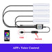 LED Car Interior Ambient Foot Strip Light Kit Accessories Backlight Remote App Music Control Auto RGB Decorative Lamp - IFINDALL