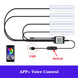 LED Car Interior Ambient Foot Strip Light Kit Accessories Backlight Remote App Music Control Auto RGB Decorative Lamp - IFINDALL