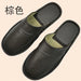 Genuine Cow Leather Slippers Homes In Indoor Slipper Spring Autumn Summer Men Women Elderly Non-slip Casual Single Slides Shoes - IFINDALL