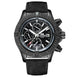 Automatic Mens Watch Self Wind Mechanical Canvas Style Genuine Black Blue Leather Multifunction Date Month Luminous Watches - IFINDALL