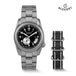 Boderry Field Watch Titanium Quartz Watches VOYAGER 38 Mens 100M Waterproof Clock Military Sport Luminous Business Wristwatch - IFINDALL