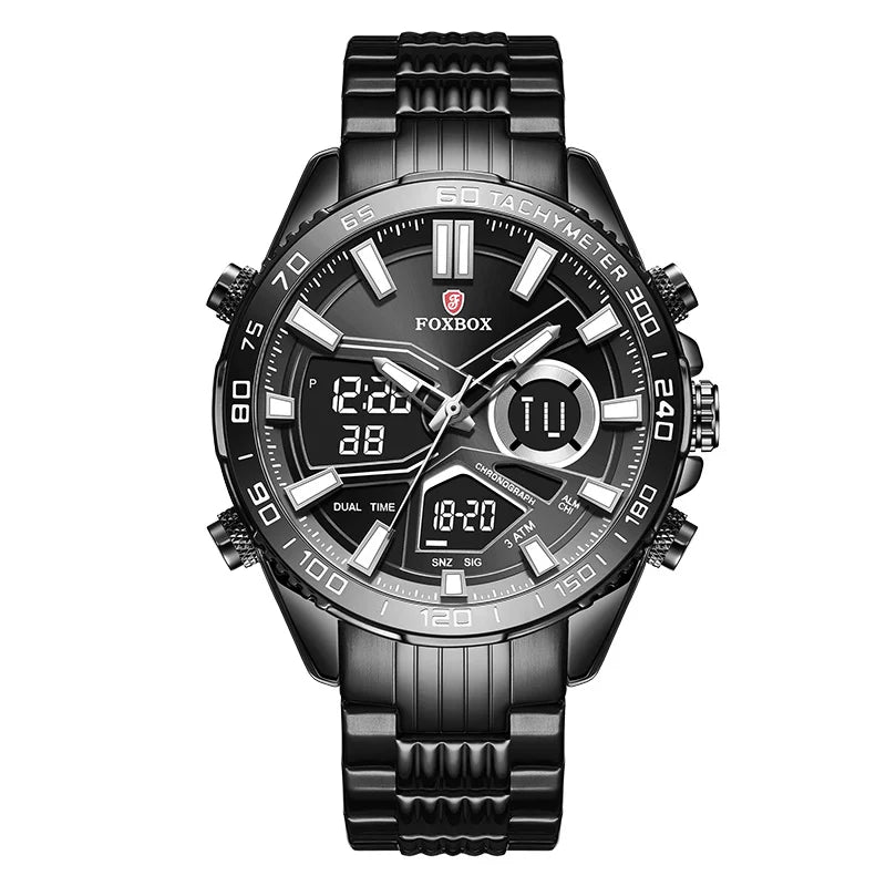 LIGE Watches For Men Luxury Brand Sport Quartz Wristwatch Waterproof Military Steel Men Watch Digital Clock Relogio Masculino - IFINDALL