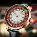 HAEMMER  New Men's Mechanical Watch Diamond Face NH35 Watch Men's Push Button Roulette Rotating Sapphire Glass Watch Waterproof - IFINDALL