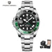 PAGANI DESIGN PD-1662 Luxury GMT Men Mechanical Wristwatch Sapphire Glass Stainless Steel 100M Waterproof Automatic Watches - IFINDALL