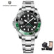 PAGANI DESIGN PD-1662 Luxury GMT Men Mechanical Wristwatch Sapphire Glass Stainless Steel 100M Waterproof Automatic Watches - IFINDALL