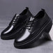 Round Toe Men‘s Dress Shoes Brogue Shoes Men Korea Leather Platform Oxfords Elegant Man's Formal Shoes New Business Office Shoe - IFINDALL