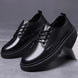 Round Toe Men‘s Dress Shoes Brogue Shoes Men Korea Leather Platform Oxfords Elegant Man's Formal Shoes New Business Office Shoe - IFINDALL