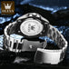 OLEVS Mens Quartz Watches Top Brand Luxury Business Waterproof Luminous Large Dial Men Wristwatches Sports Stainless Steel Watch - IFINDALL