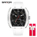 Men Sports Digital Wrist Watches For Male Clock Dual Display Man Tonneau Watches Chronograph Luminous Silicone Band Dropship - IFINDALL