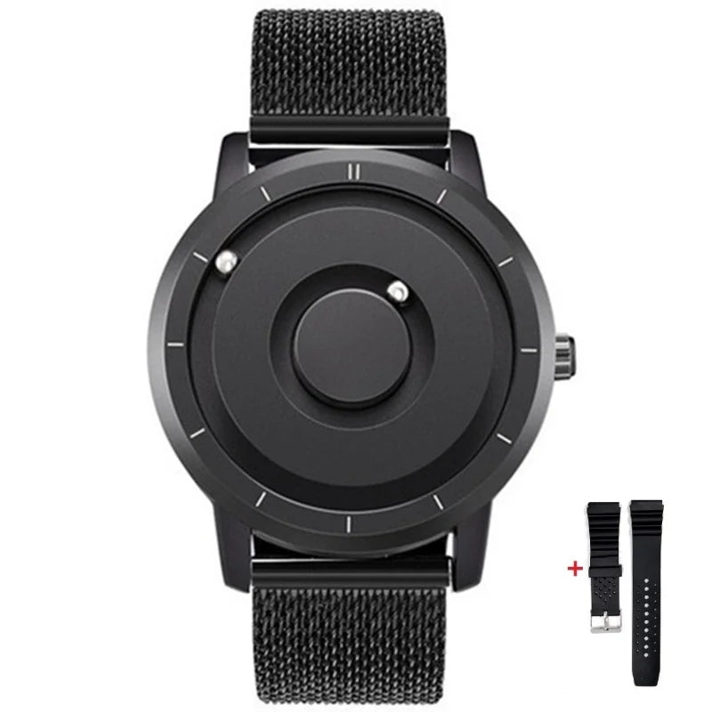 Fashion Magnetic Ball Quartz Watch Men Luxury Sport Waterproof EUTOUR Mens Watch Stainless Steel Male Clock Men Wristwatch 2024 - IFINDALL
