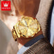 OLEVS Original Fashionable Men's Quartz Watch Top Luxury Brand Waterproof Stainless Steel Diamond Date Week Men's Business Watch - IFINDALL
