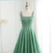 Sharon Said Luxury Beaded Green Spaghetti Arabia Elegant Evening dress for 2025 Dubai Women Wedding Party Gown SS225 Customized - IFINDALL