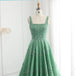 Sharon Said Luxury Beaded Green Spaghetti Arabia Elegant Evening dress for 2025 Dubai Women Wedding Party Gown SS225 Customized - IFINDALL