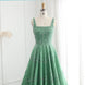 Sharon Said Luxury Beaded Green Spaghetti Arabia Elegant Evening dress for 2025 Dubai Women Wedding Party Gown SS225 Customized - IFINDALL