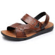Mens Summer Sandals Outdoor Breathable Casual Sandalias  2025 Non Slip Beach Shoes Formal Office Walking Flats - IFINDALL
