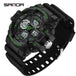 SANDA 3168 White Sport Watch  LED Digital 50M Waterproof Watch Men Multifunction Clock Relogio Masculino Men Military Watches - IFINDALL