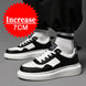 Luxury Leather Elevator Shoes Men's Sneakers Height Increasing Shoes Invisible 7CM Heighten Sports Shoes Taller Lift White Shoes - IFINDALL