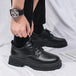Casual leather shoes men's new business leather shoes British style student thick soled suit men's versatile trendy shoes - IFINDALL