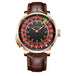 Pindu Player Gambling Series Men's Watch European Roulette Poker Game Fully Automatic Mechanical Sports Design Party Watch - IFINDALL