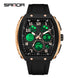 Men Sports Digital Wrist Watches For Male Clock Dual Display Man Tonneau Watches Chronograph Luminous Silicone Band Dropship - IFINDALL