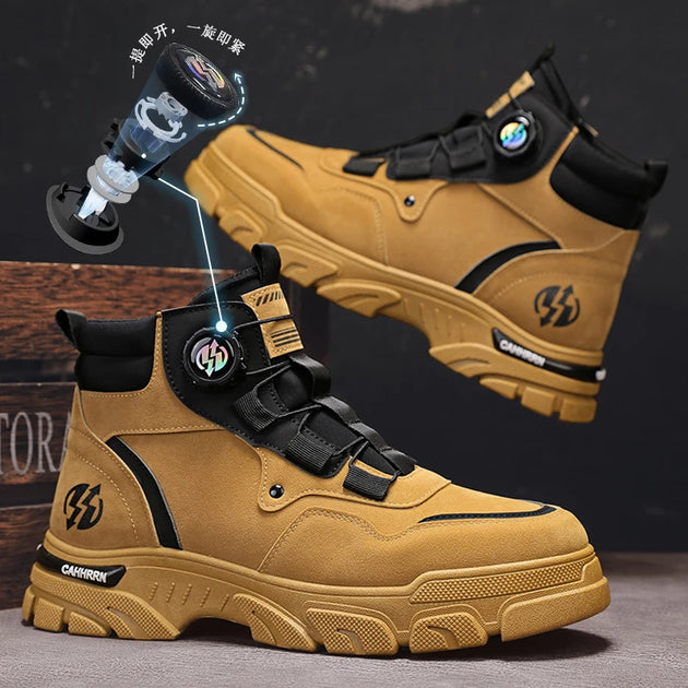 CYYTL Mens Boots Casual Winter Shoes Work Cowboy Combat Tactical Motorcycle Chelsea Ankle Leather Outdoor Designer Luxury Hiking - IFINDALL