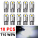 2-20 PCS T10 W5W LED Bulbs 12V Super Bright 3030 2SMD 7000K White Car Interior Dome Map Door Courtesy Dash License Plate Lights - IFINDALL