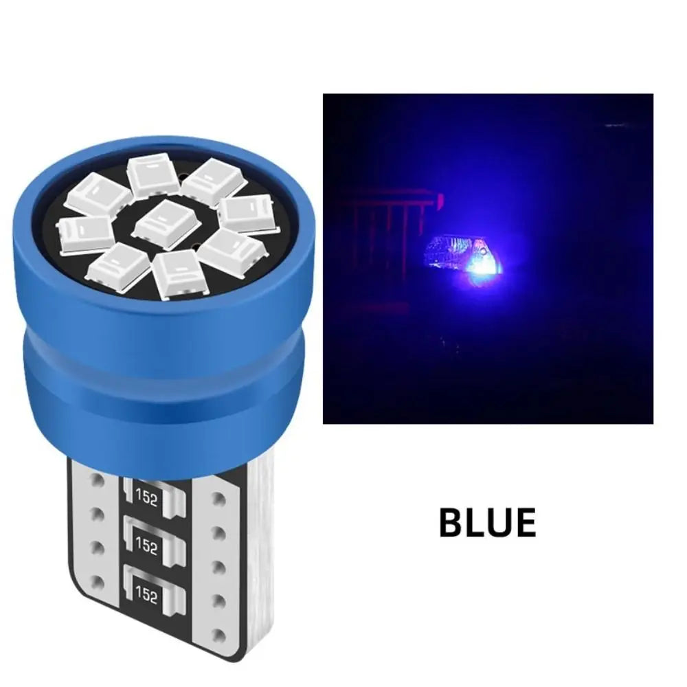 T10 W5W 168 192 Led Tail Light 2016 9smd 12V Auto Lamp CANBUS NO Error Car Marker Parking Bulb Licence Plate Light Car Lights - IFINDALL
