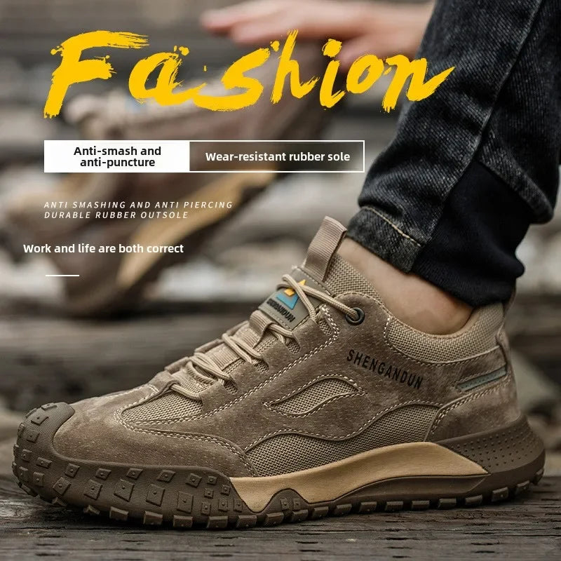 Anti Smash working shoes with steel toe Anti Puncture industrial Safety Shoes men Anti Scalding safety boots for electrician - IFINDALL