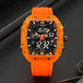 New LOQNCE  98003 Male montre homme Hour Sport Watches Digital Double Time Chronograph Watch Mens LED Week Display Wristwatches - IFINDALL