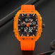 New LOQNCE  98003 Male montre homme Hour Sport Watches Digital Double Time Chronograph Watch Mens LED Week Display Wristwatches - IFINDALL