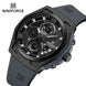 NAVIFORCE NF8051T  Luxury Design Men's Watches 30m Waterproof Military Sport with Date Silicone Band Quartz Wristwatch - IFINDALL
